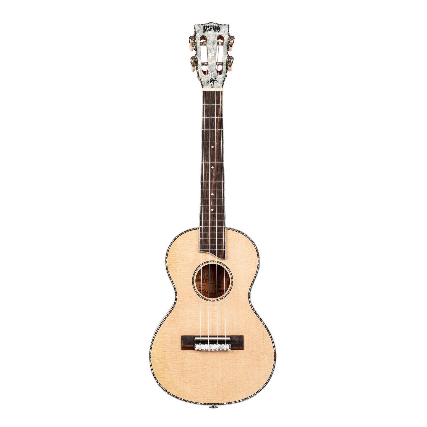 Mahalo Pearl Series Solid Spruce Top Tenor Ukulele – Natural Matte