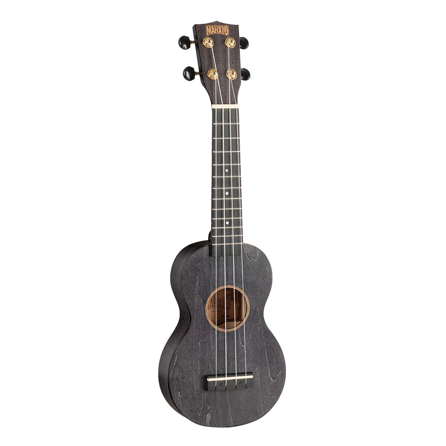 Mahalo Slimline Series Soprano Ukulele - Transparent Black Matt