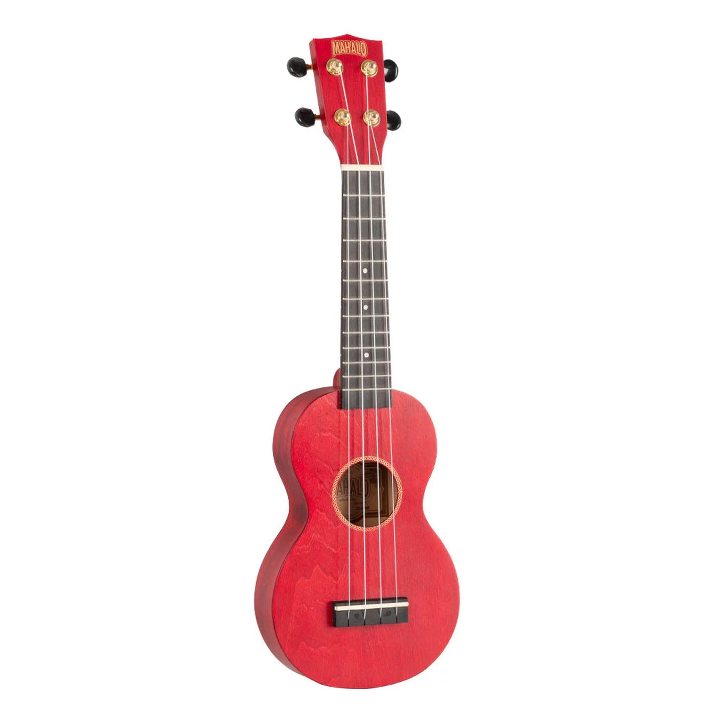 Mahalo Slimline Series Soprano Ukulele - Transparent Red