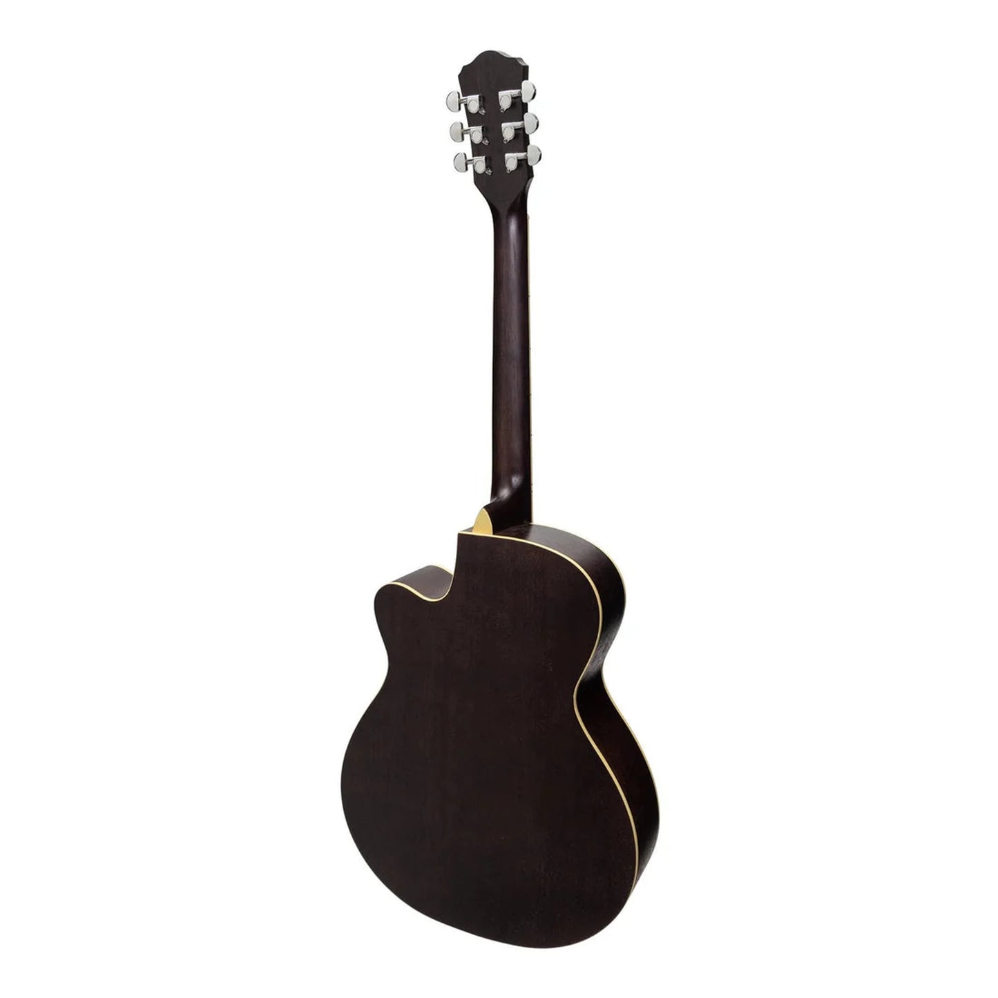 Martinez Jazz Hybrid Acoustic Guitar - Black Matte