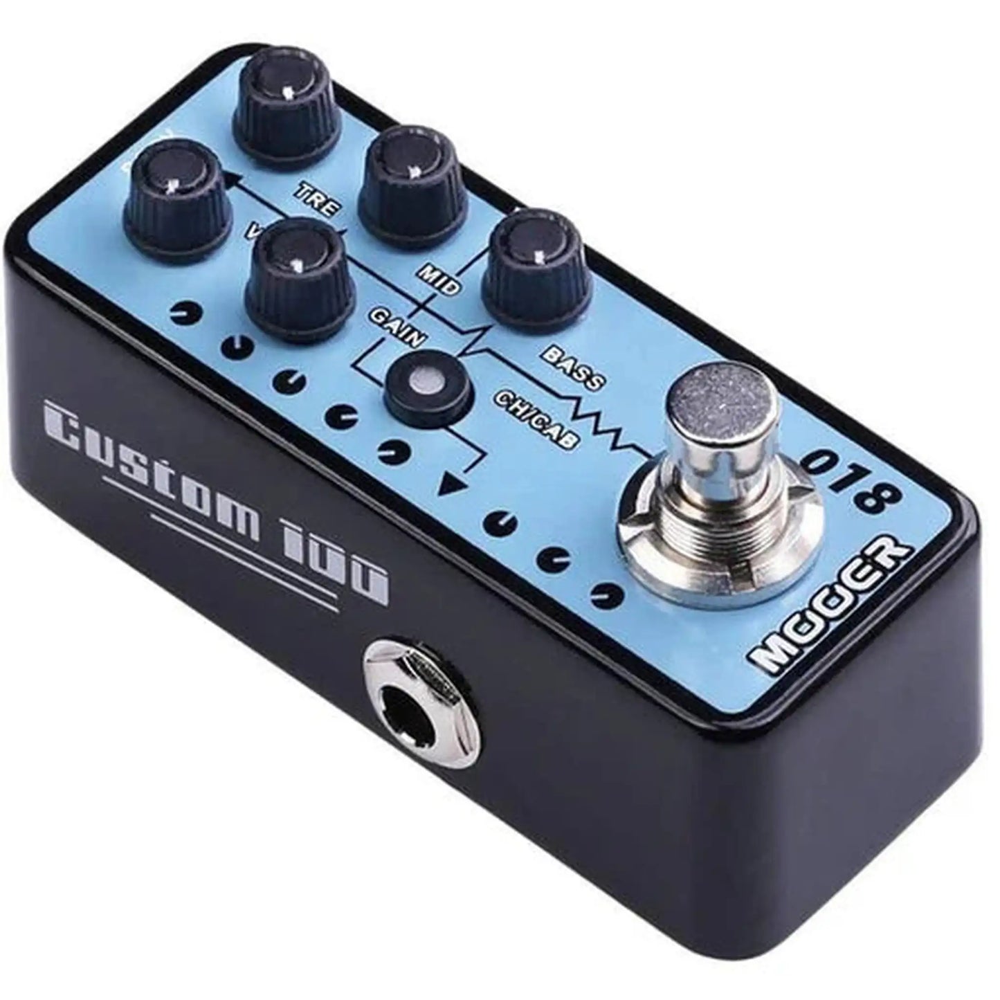 Mooer 'Custom 100 018' Digital Micro Preamp Guitar Effects Pedal-EFFECTS-Joondalup Music Centre