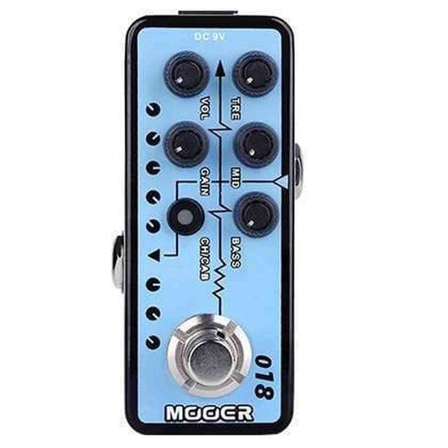Mooer 'Custom 100 018' Digital Micro Preamp Guitar Effects Pedal-EFFECTS-Joondalup Music Centre