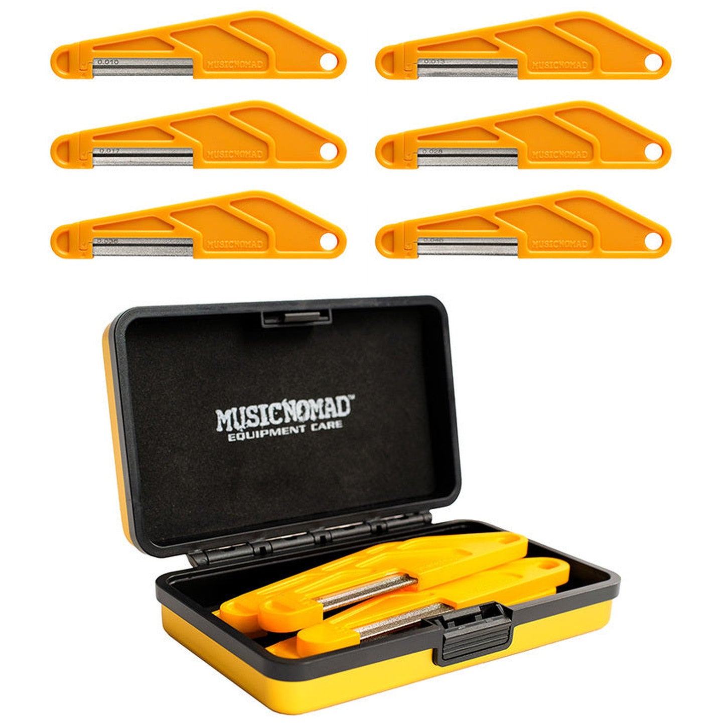 Music Nomad Electric Guitar Diamond Coated Nut File Set - Light Strings 10-46 (6-Pce) from Joondalup Music Centre 2
