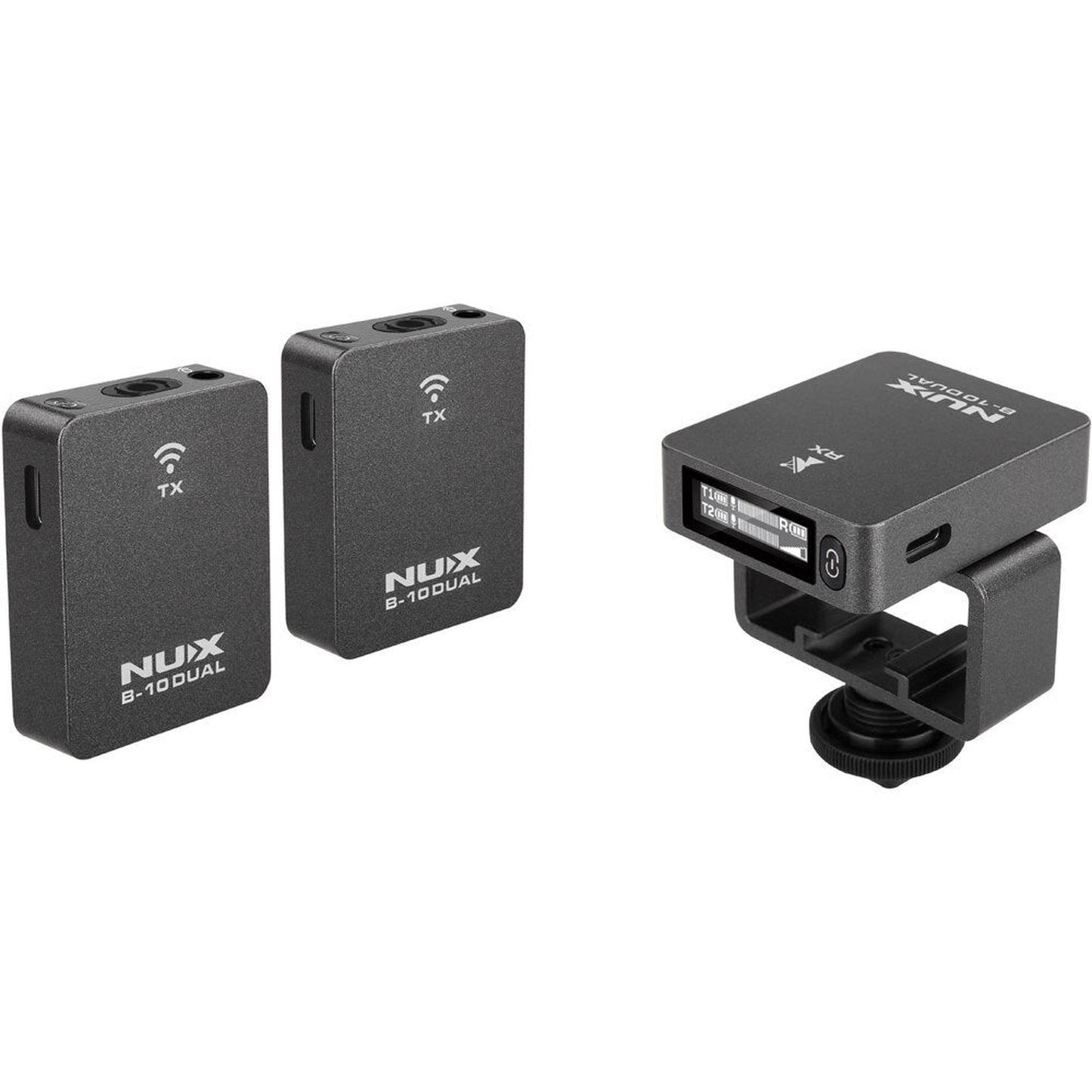 NU-X B-10 Dual Digital 2.4GHz Wireless Vlog Microphone System from Joondalup Music Centre