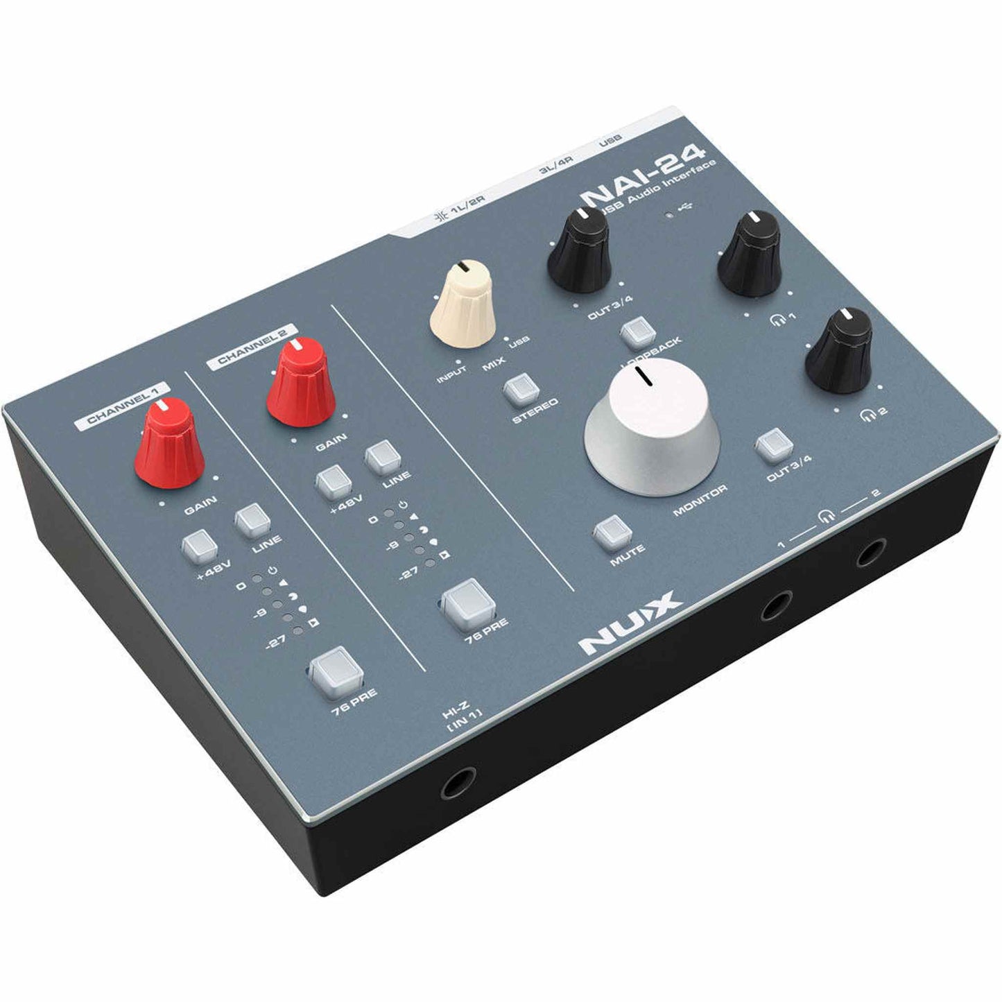 NU-X NAI-24 Professional 2x4, 32-Bit/192kHz USB Audio Interface