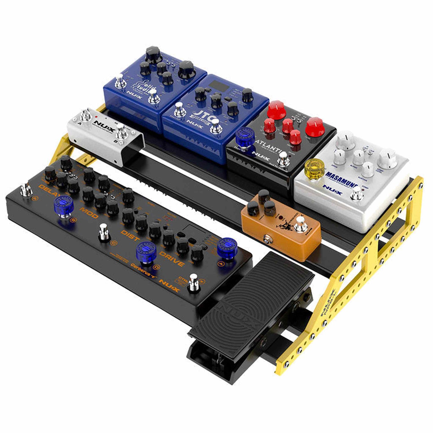 NU-X Pedal Topper Footswitch Caps Assorted Colours - Pk 5