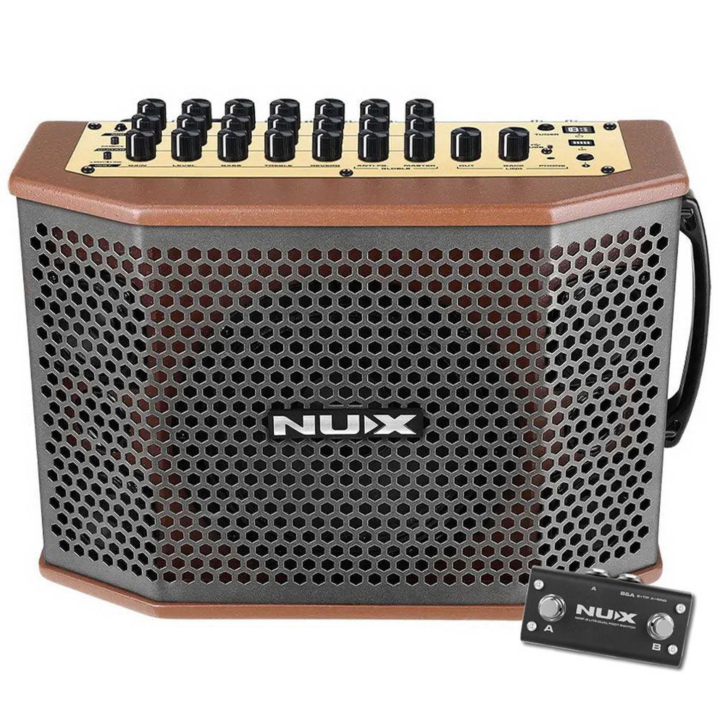 NU-X NXSA100 100W Portable Rechargeable 3 Channel Amplifier