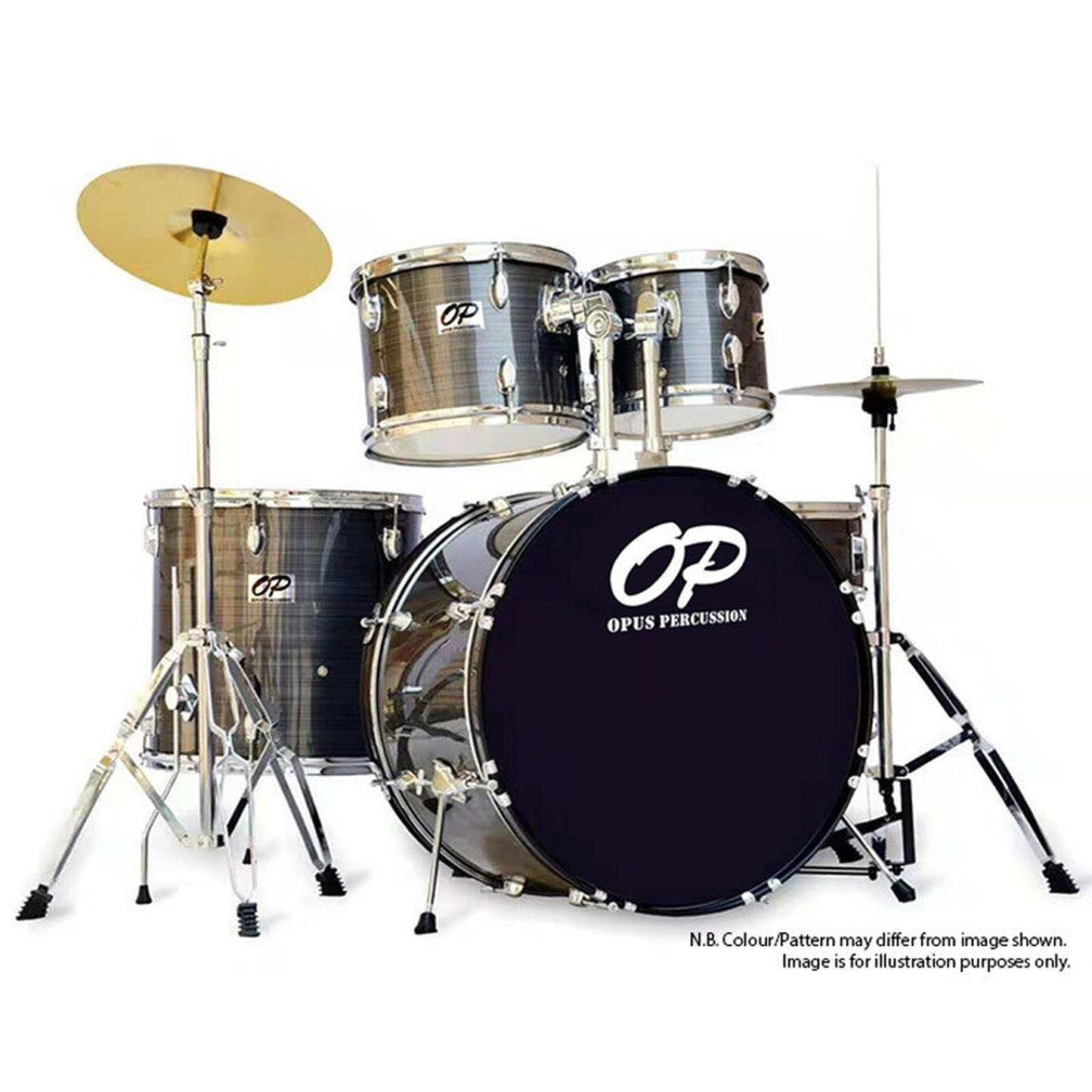 Opus Percussion 5-Piece Rock Drum Kit - Grey Slate - Joondalup Music Centre