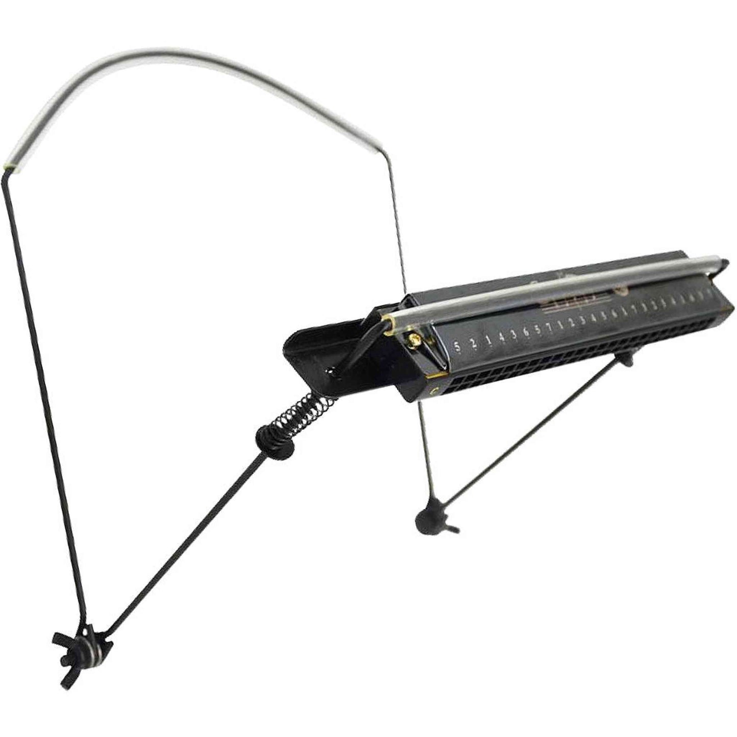 Opus Adjustable 10-Hole Harmonica Holder - Black