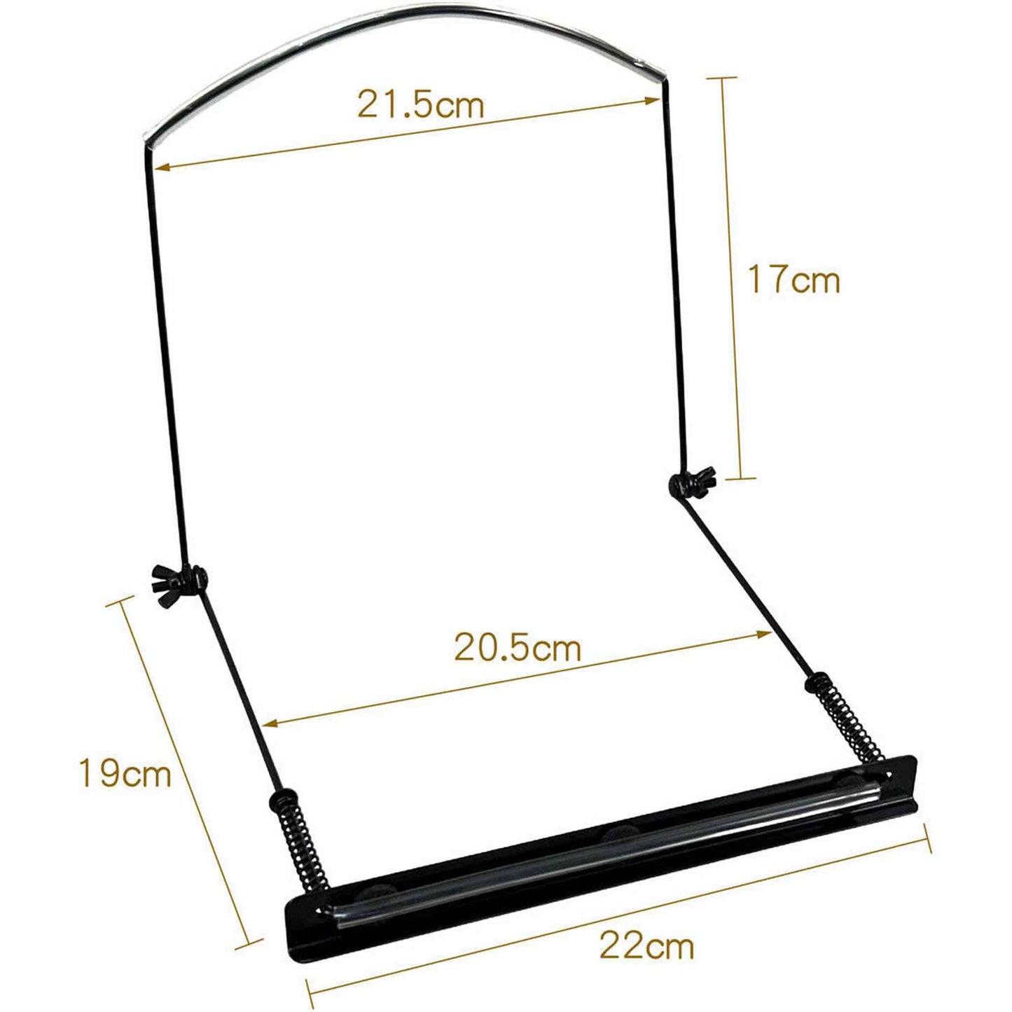 Opus Adjustable 10-Hole Harmonica Holder - Black