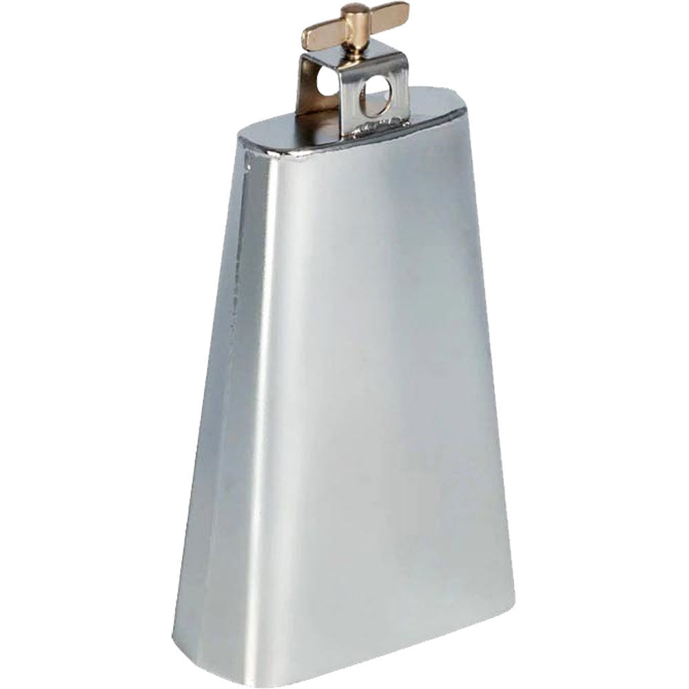 Opus Percussion 8.5" Cowbell with Mount in Brushed Nickel Finish