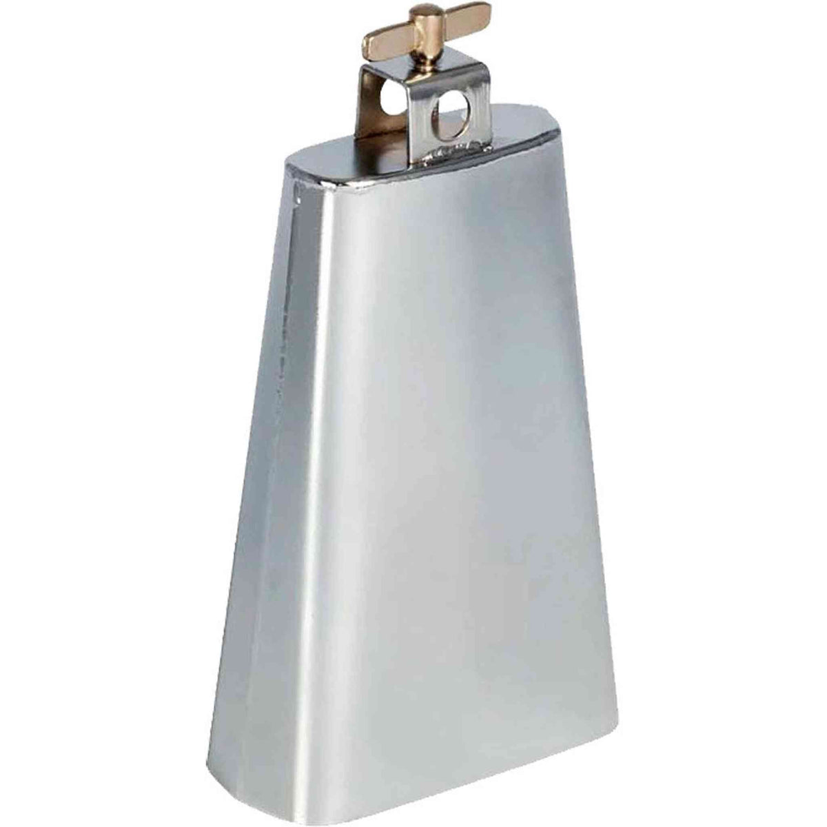 Opus Percussion 8.5" Cowbell with Mount in Brushed Nickel Finish