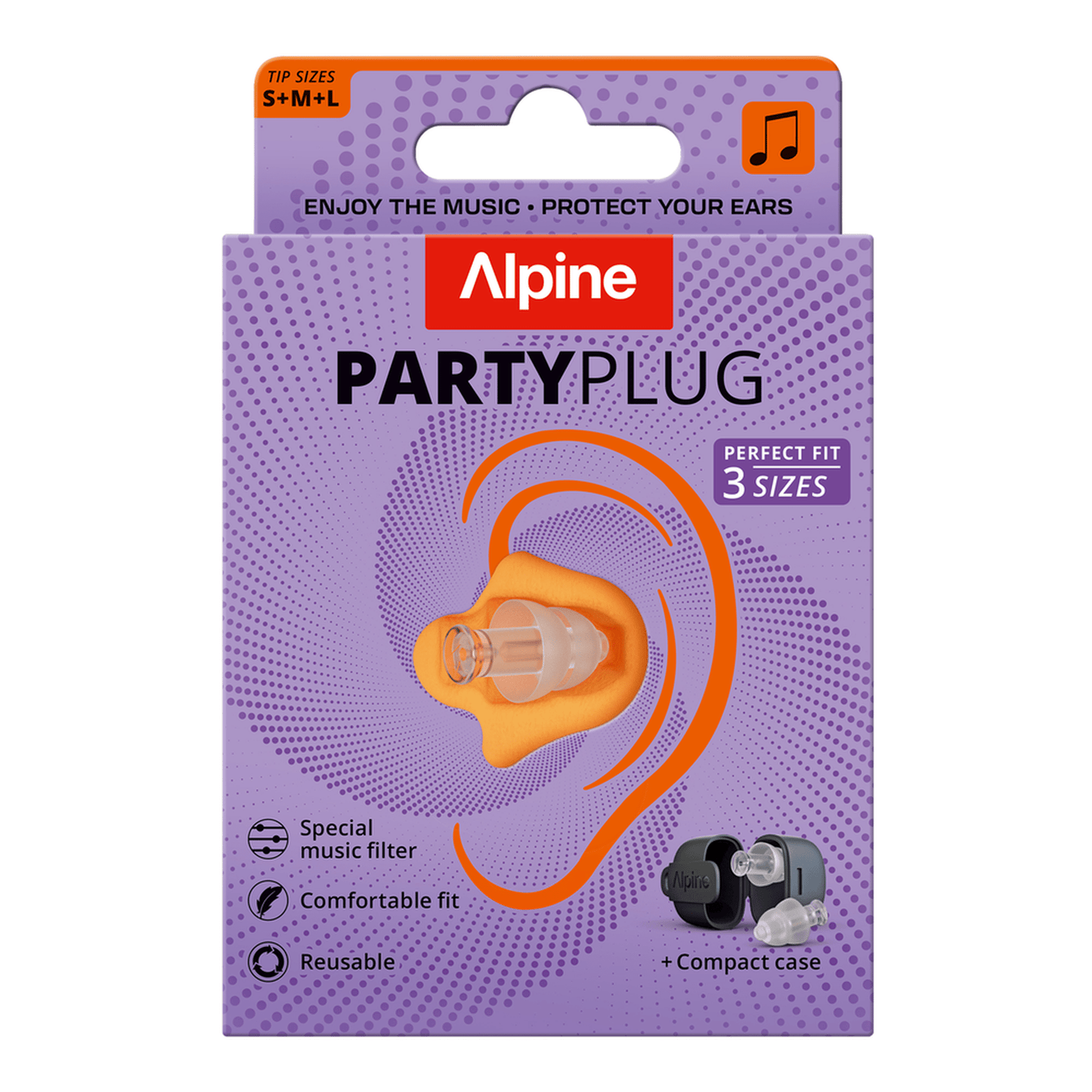 Alpine PartyPlug Earplugs - Transparent