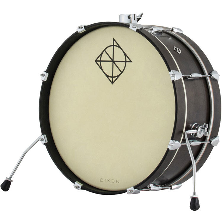 Dixon Little Roomer Series Bass Drum 20 x 7" - Black Coal Satin Finish