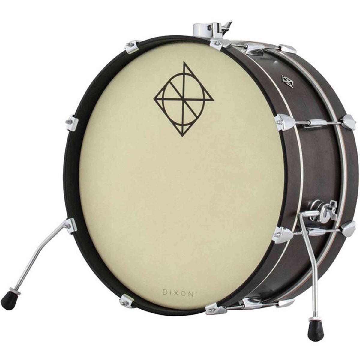 Dixon Little Roomer Series Bass Drum 20 x 7" - Black Coal Satin Finish
