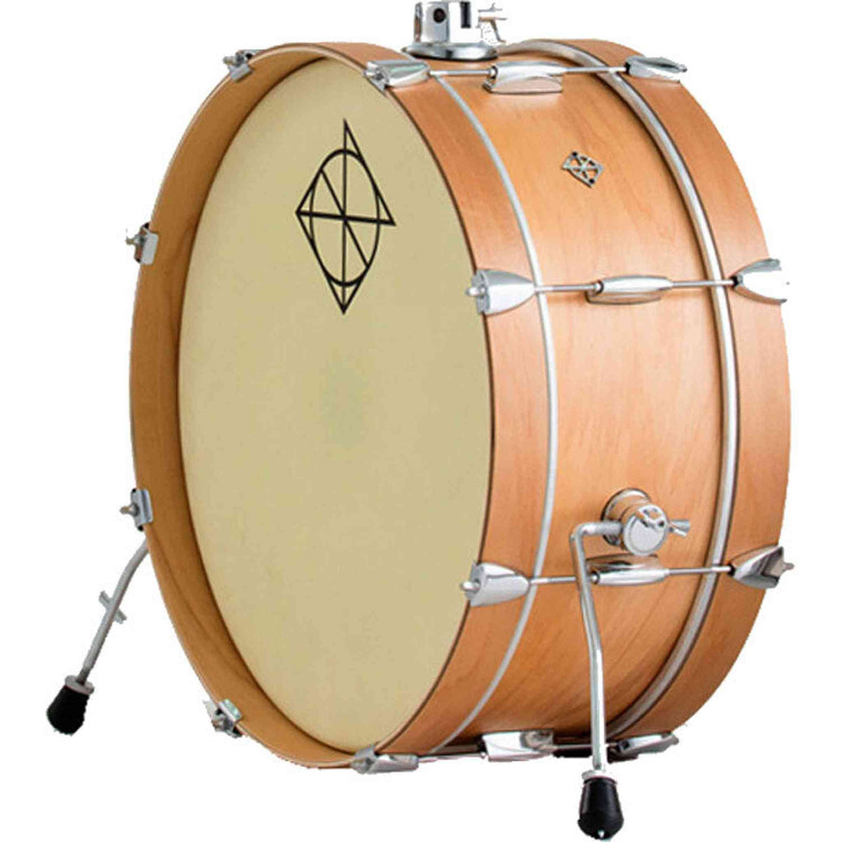 Dixon Little Roomer Series Bass Drum 20 x 7" - Satin Natural Lacquer Finish