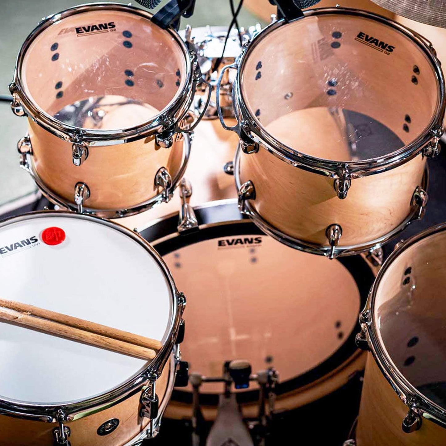 Dixon Cornerstone Maple 522 Series 5-Pce Drum Kit - Satin Natural