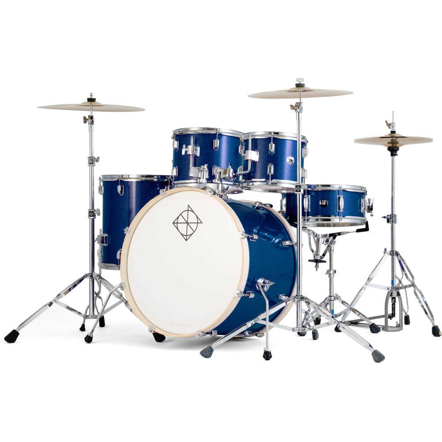 Dixon Spark Standard Series 5-Pce Drum Kit w/Cymbals - Deep Blue