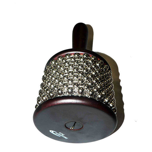 Percussion Plus Medium Cabasa in Wine Red with Nickel-plated Beads