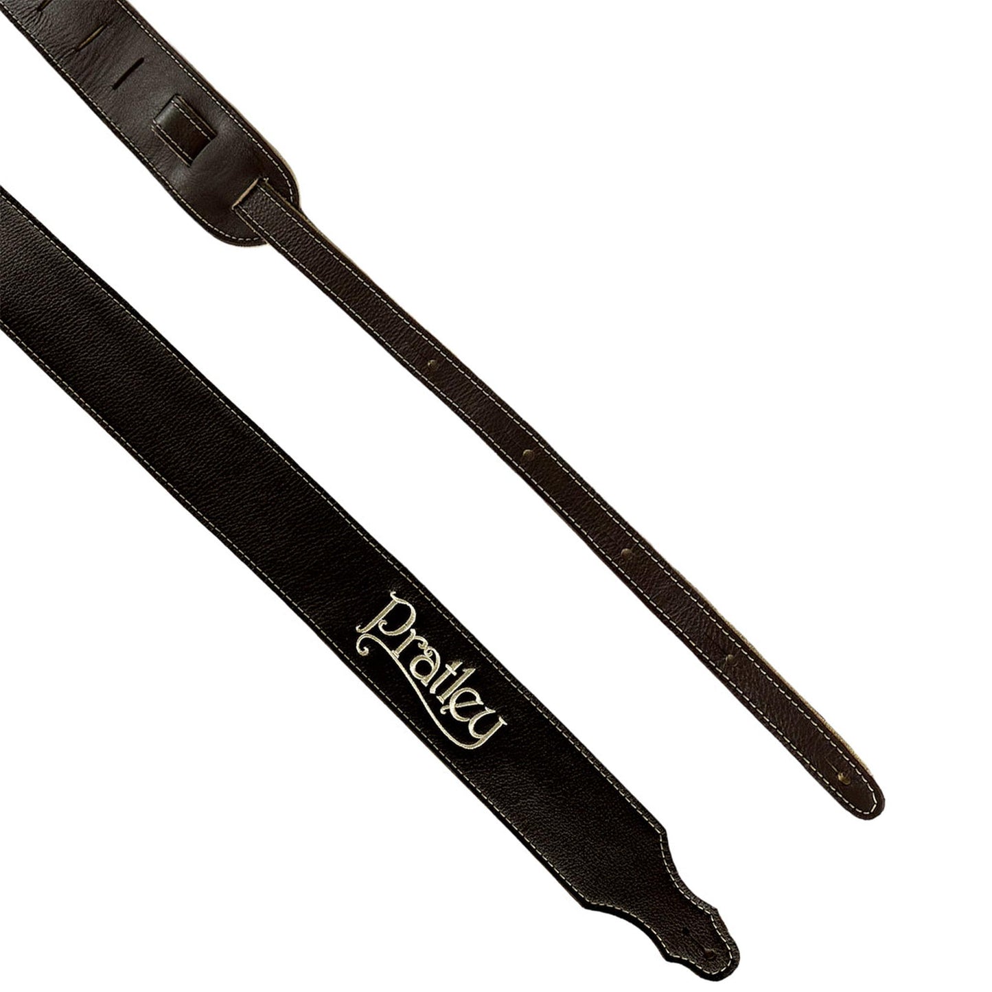 Pratley Black Leather Strap with Suede Backing 2.5