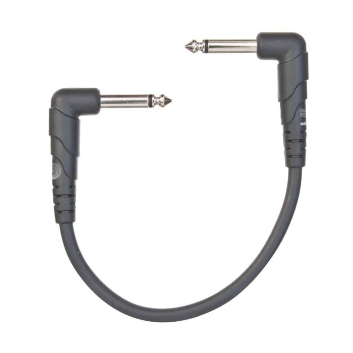 DAddario Classic Series Right Angle Patch Cable - 0.5ft - Joondalup Music Centre