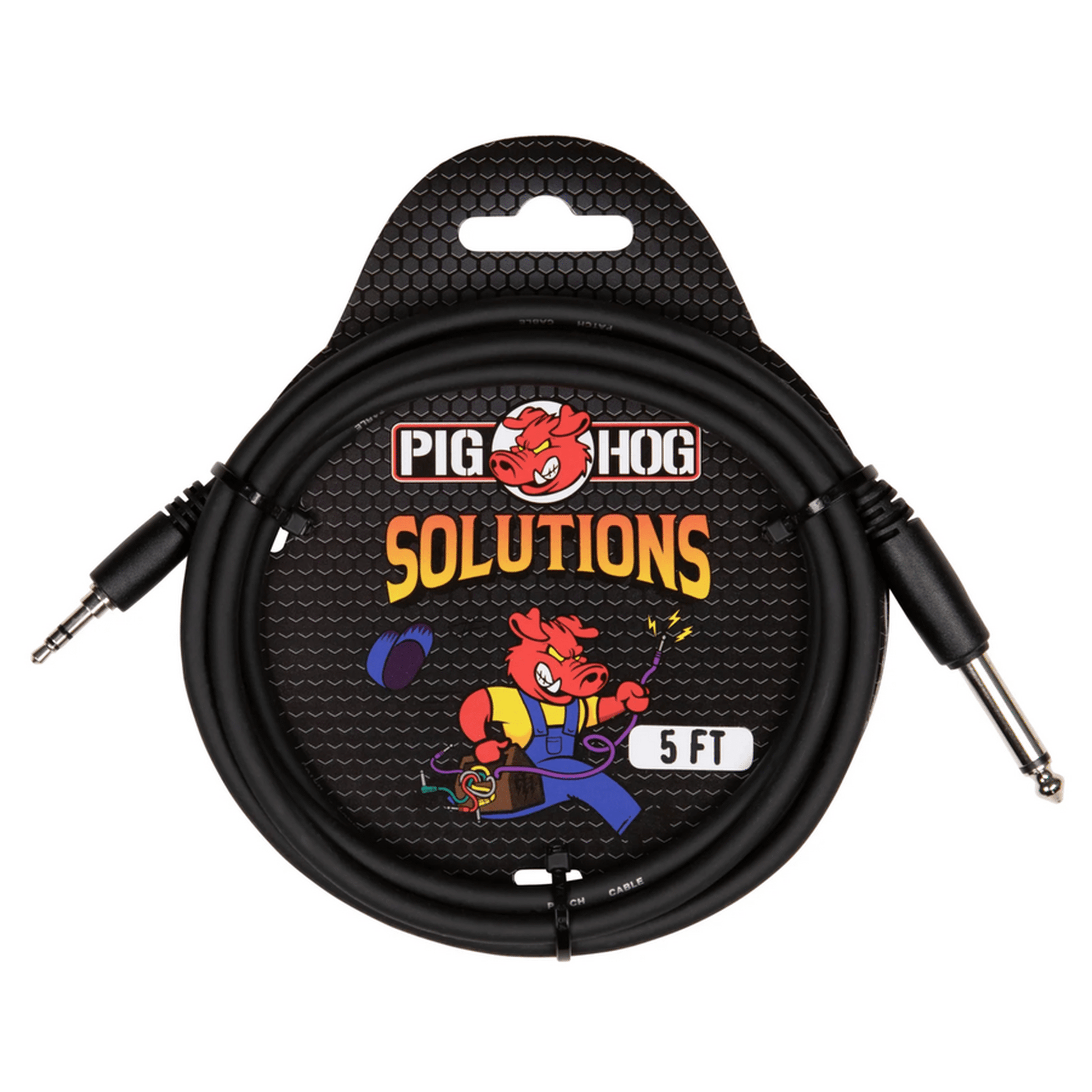 Pig Hog 5ft 3.5mm TRS to 1/4 Mono-CABLES & ADAPTORS-Joondalup Music Centre