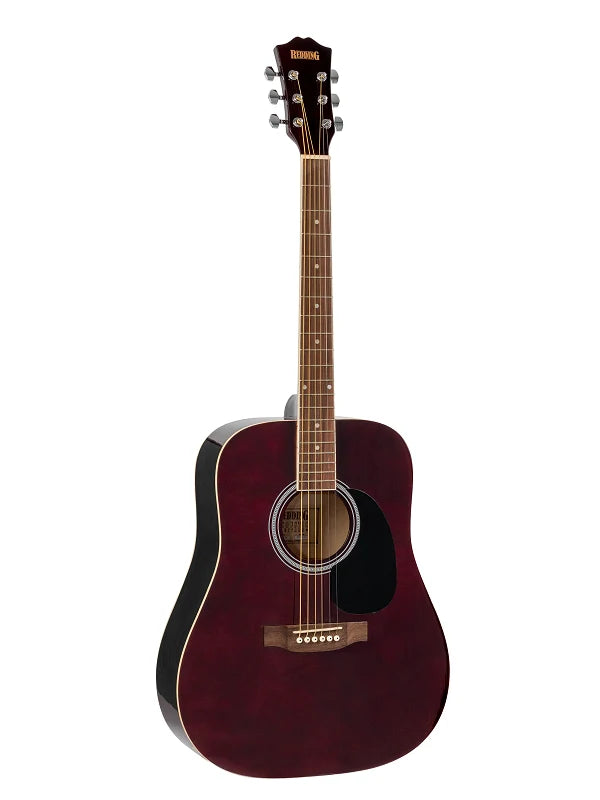 Redding RED50TWR Acoustic Guitar - Transparent Red
