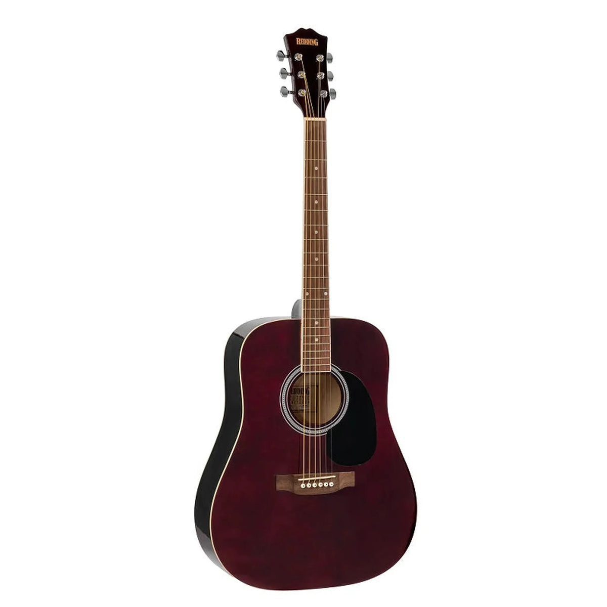 Redding RED50TWR Acoustic Guitar - Transparent Red
