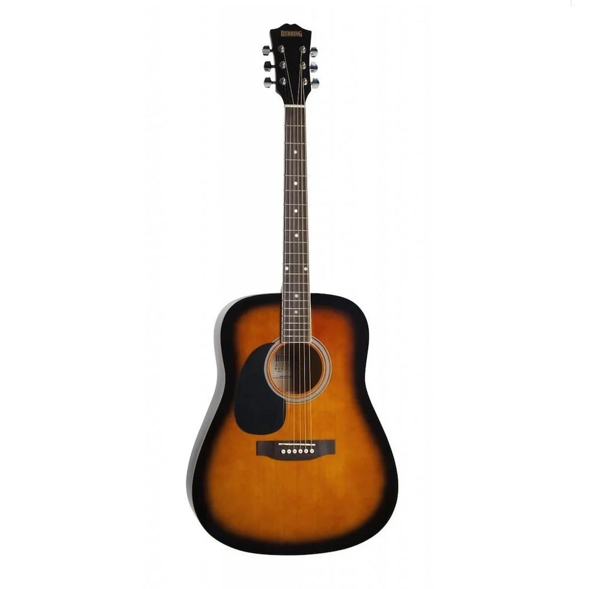 Redding RED50LHTS Dreadnought Steel String Acoustic Guitar Tobacco Sunburst Left Handed