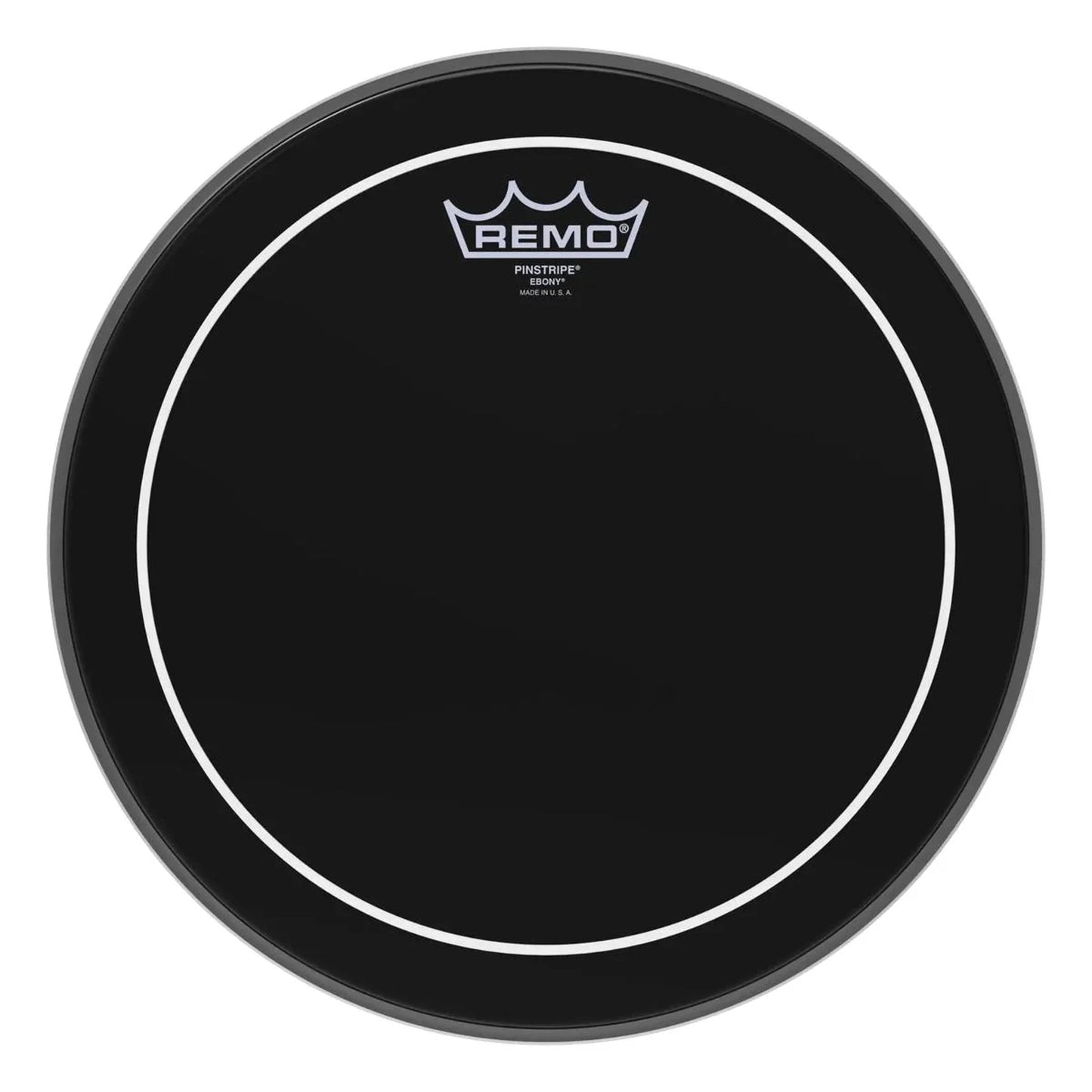 Remo ES-0608-PS Pinstripe Drum Head Skin Ebony - 8