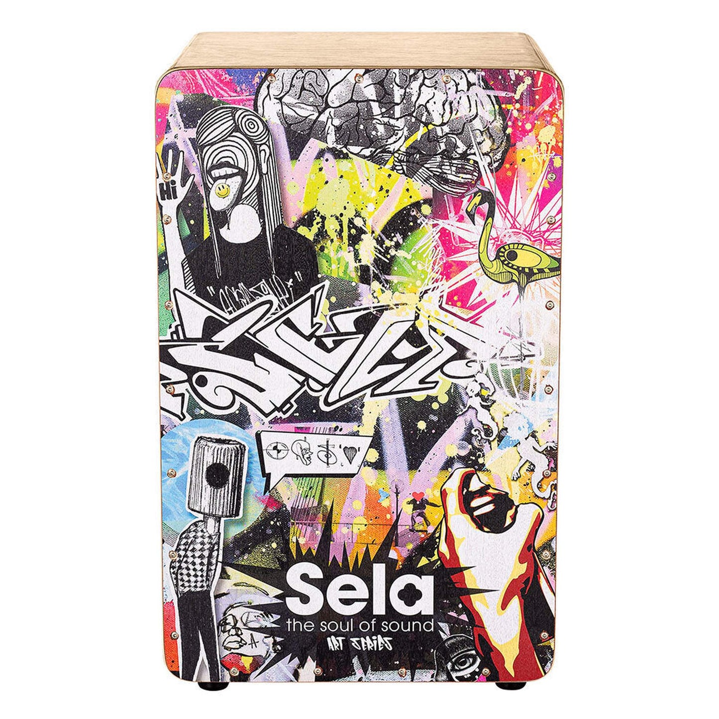 Sela "Art Series" Professional Cajon - Urban Design-PERCUSSION-Joondalup Music Centre