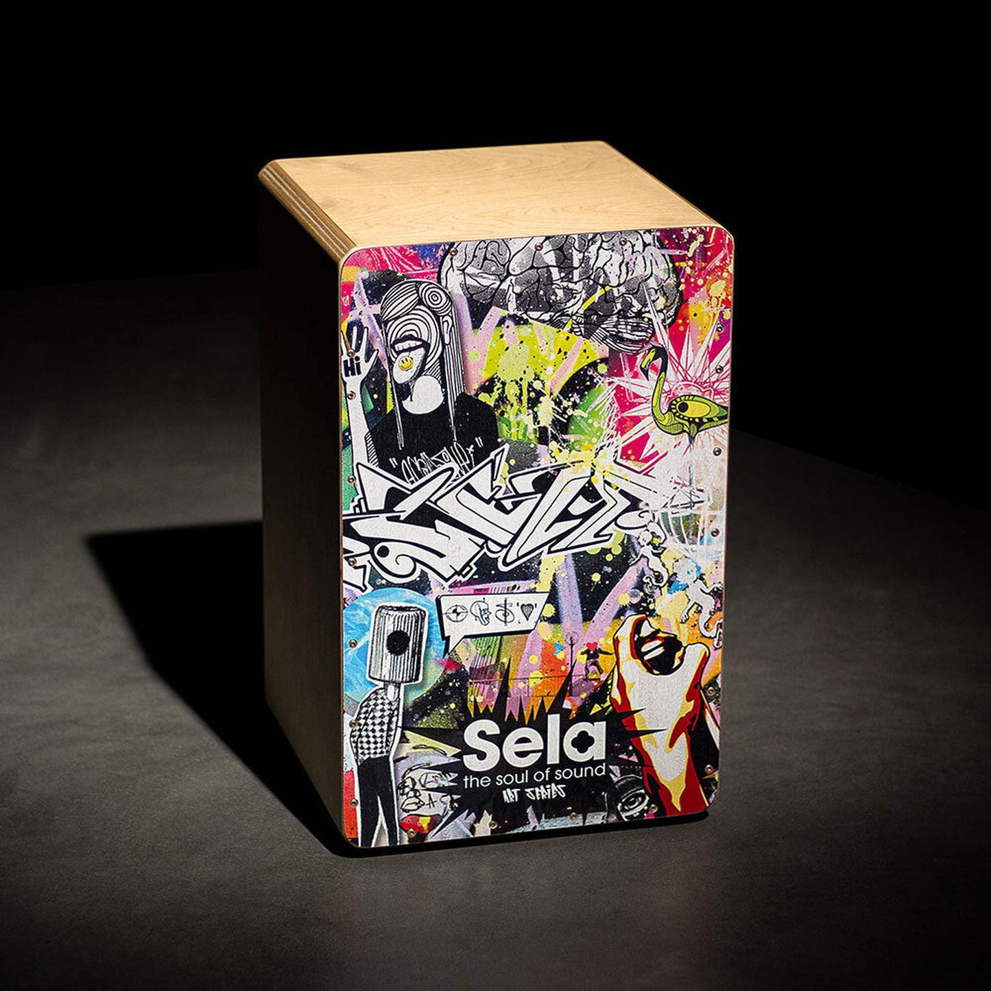 Sela "Art Series" Professional Cajon - Urban Design-PERCUSSION-Joondalup Music Centre