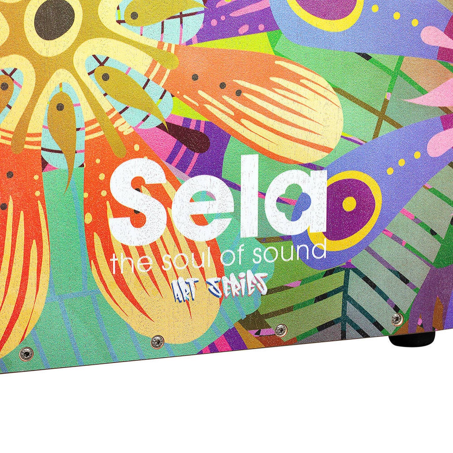 Sela "Art Series" Professional Cajon - Flower Power Design-PERCUSSION-Joondalup Music Centre