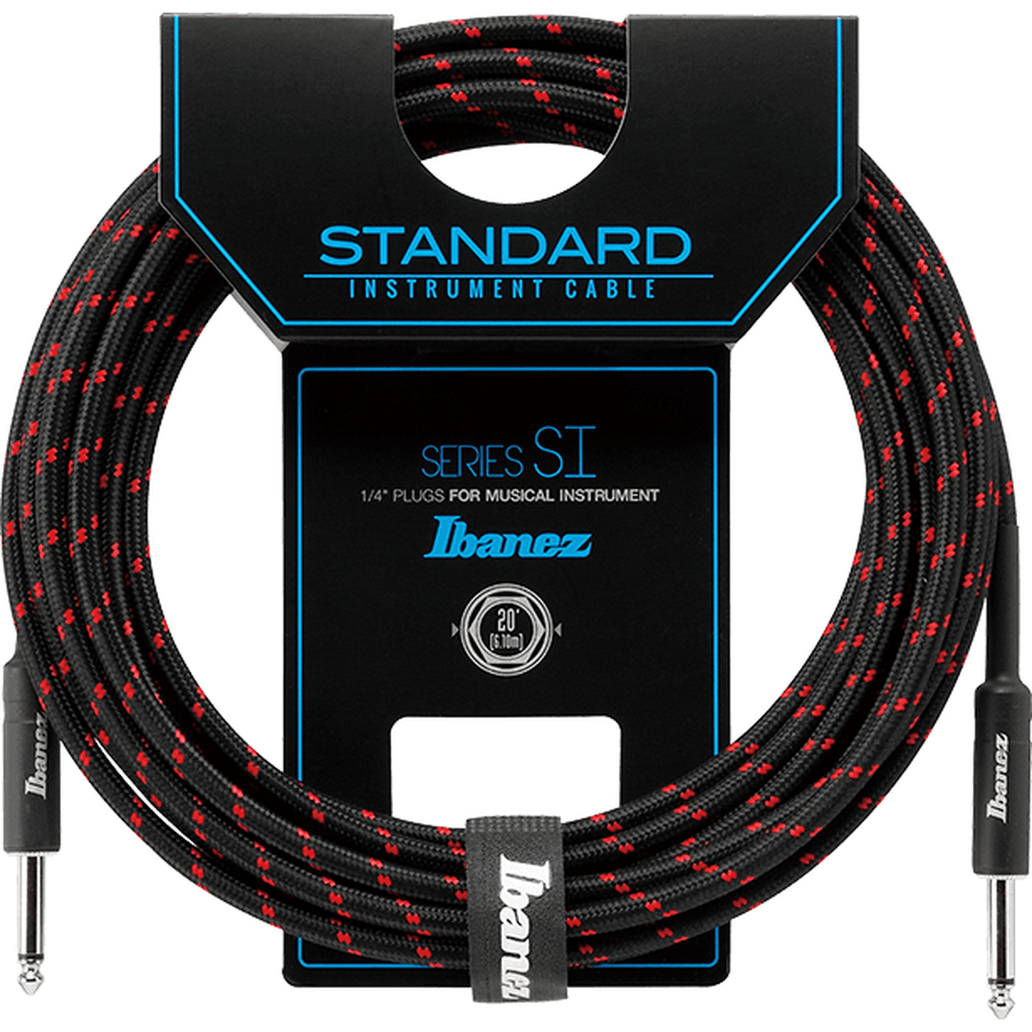 Ibanez SI20 BW Instrument Cable - 20ft - Joondalup Music Centre