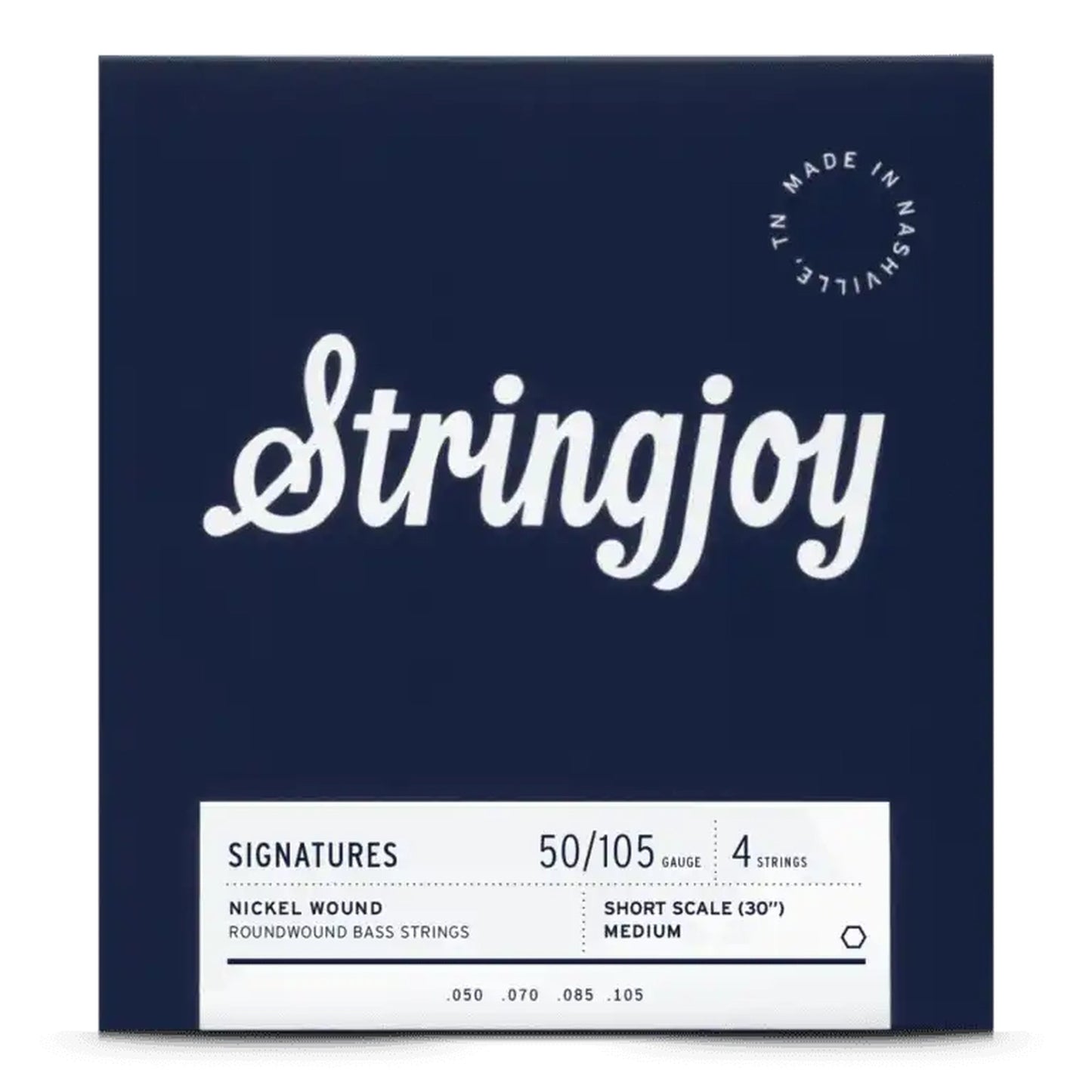Stringjoy Super Light Gauge (40-105) Long Scale Nickel Wound Bass Guitar Strings