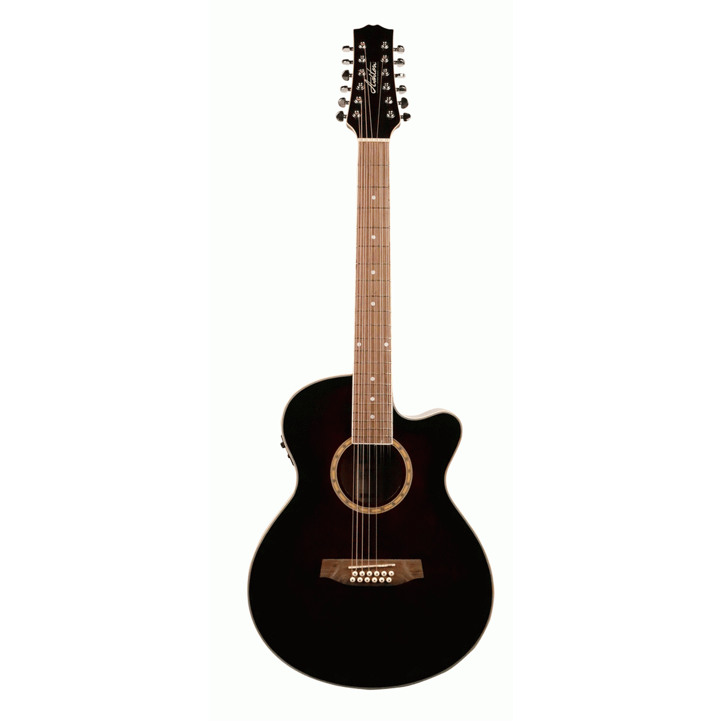 Ashton SL29/12CEQ WRS 12 String Acoustic Guitar - Wine Red Burst