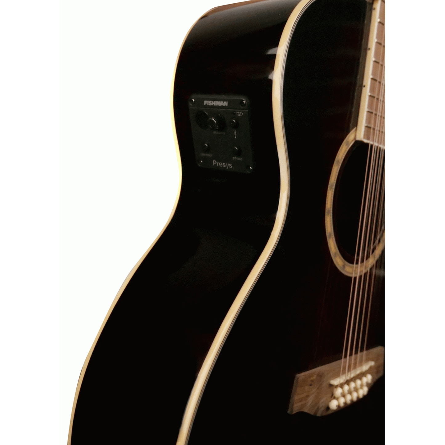 Ashton SL29/12CEQ WRS 12 String Acoustic Guitar - Wine Red Burst