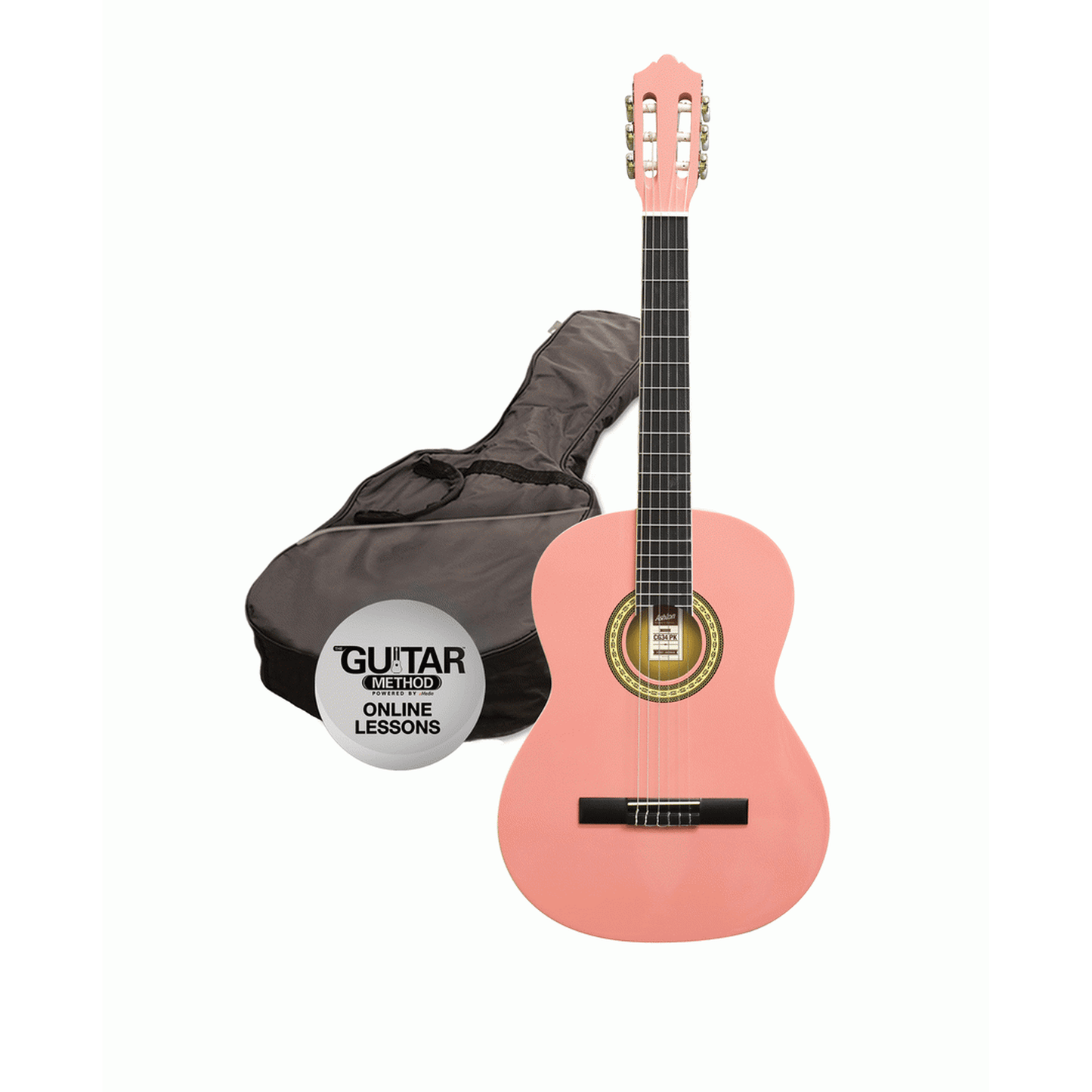 Ashton CG34PK 3/4 Classical Guitar Pack - Pink