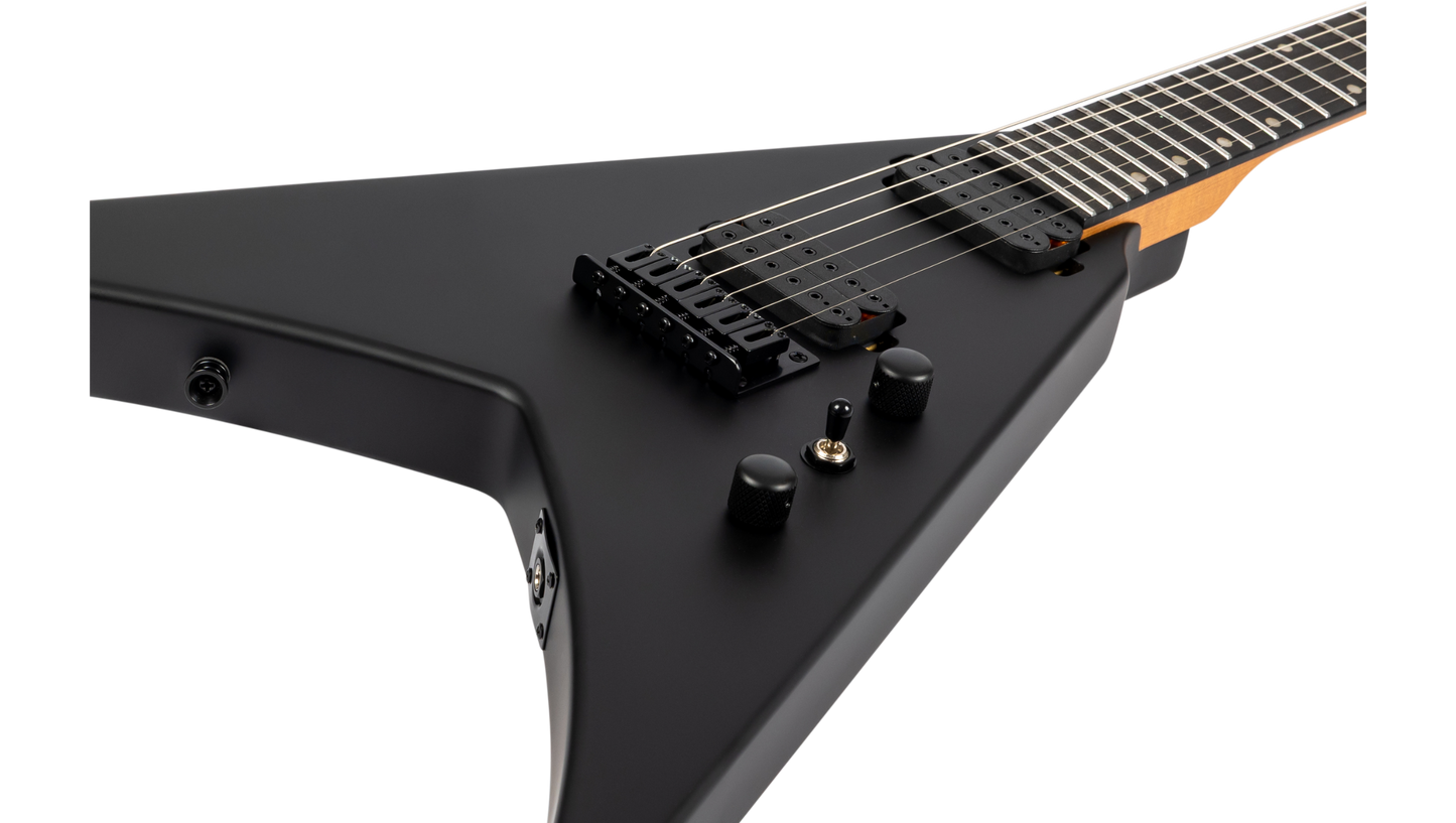 Spira V-400-MBK Electric Guitar - Satin Black