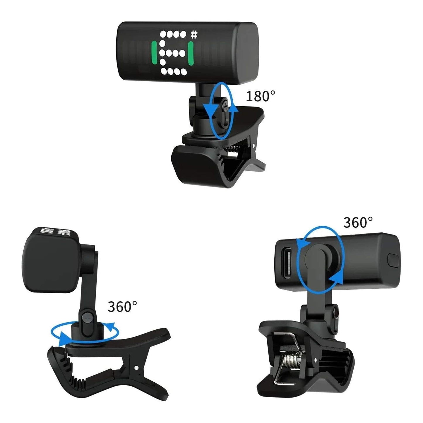 Swiff Audio A10-R Compact Rechargeable Clip On Tuner-TUNER-Joondalup Music Centre