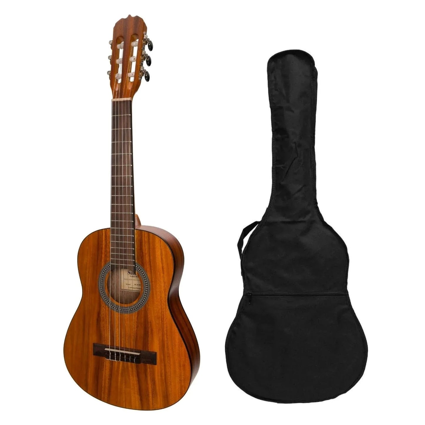 Sanchez 1/2 Size Student Classical Guitar w/Gig Bag - Koa