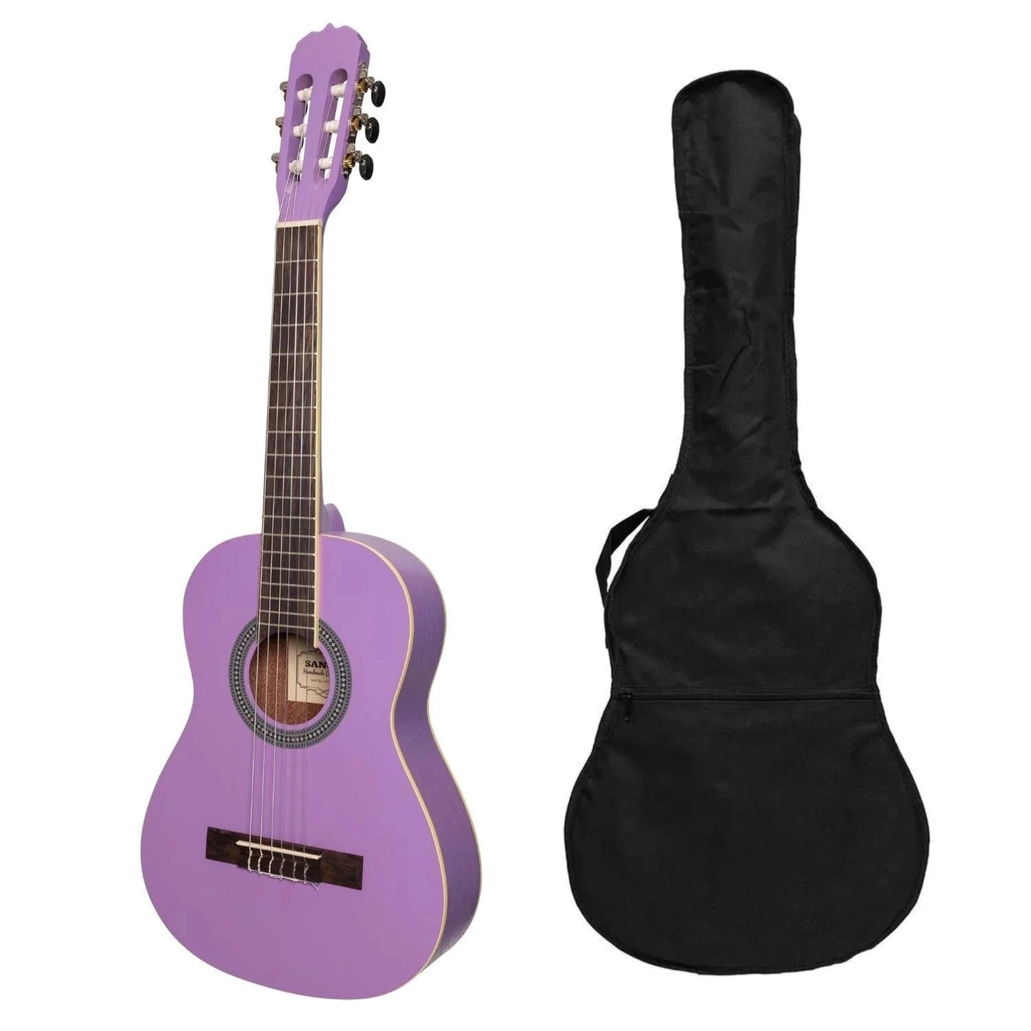 Sanchez 1/2 Size Student Classical Guitar w/Bag - Purple