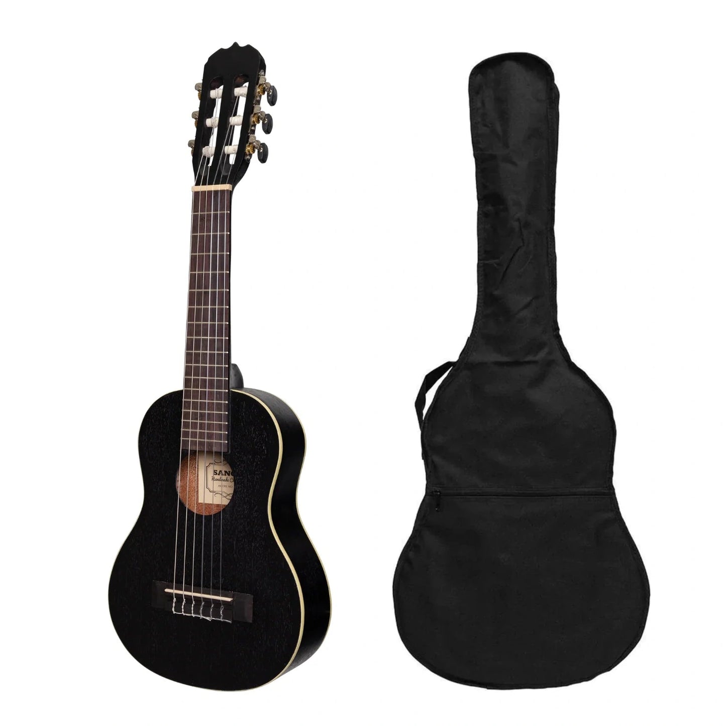 Sanchez 1/4 Size Student Classical Guitar w/Bag - Black