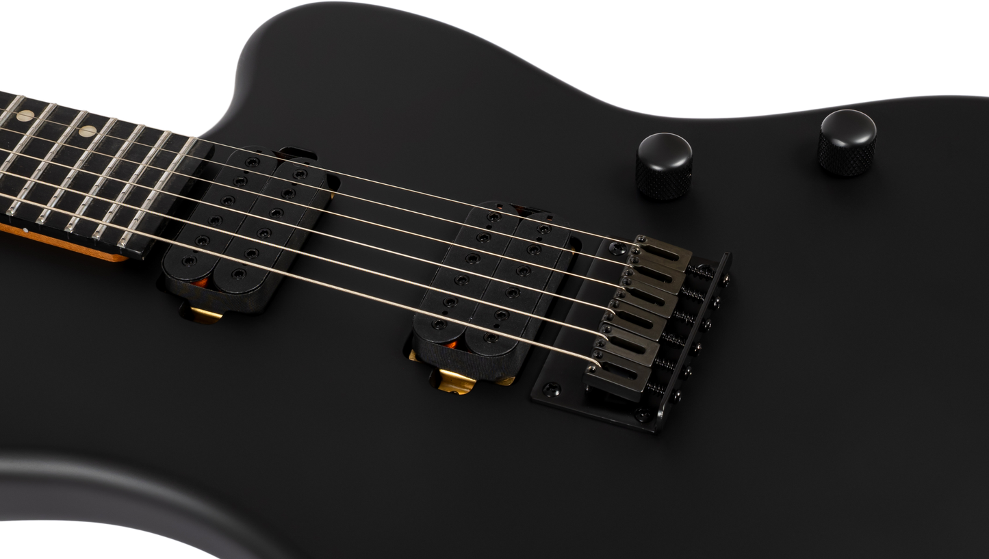 Spira J-400-MBK-BAR Baritone Electric Guitar - Satin Black