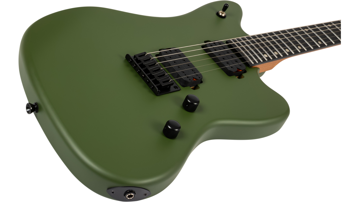 Spira J-400-MGR Electric Guitar - Satin Green