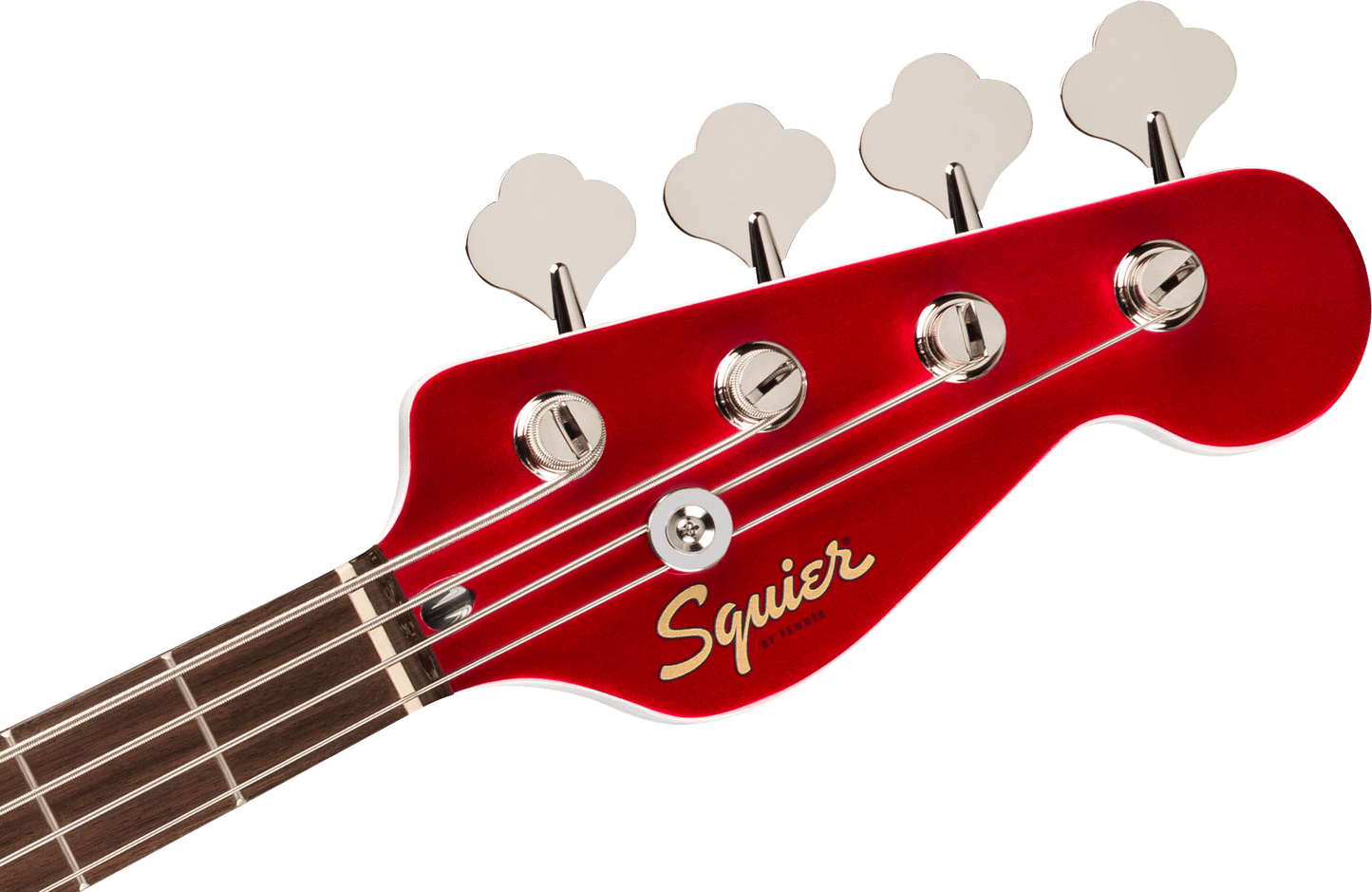 Squier Limited Edition Paranormal Rascal HH Bass - Candy Apple Red from Joondalup Music Centre 4