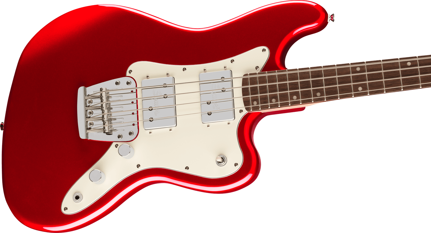 Squier Limited Edition Paranormal Rascal HH Bass - Candy Apple Red from Joondalup Music Centre 3