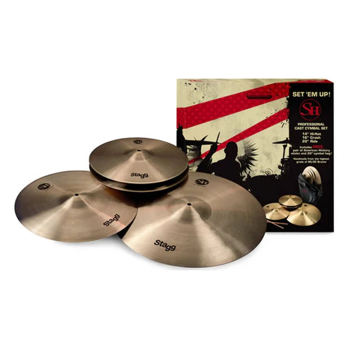 Stagg SH Matched B20 Cymbal Pack