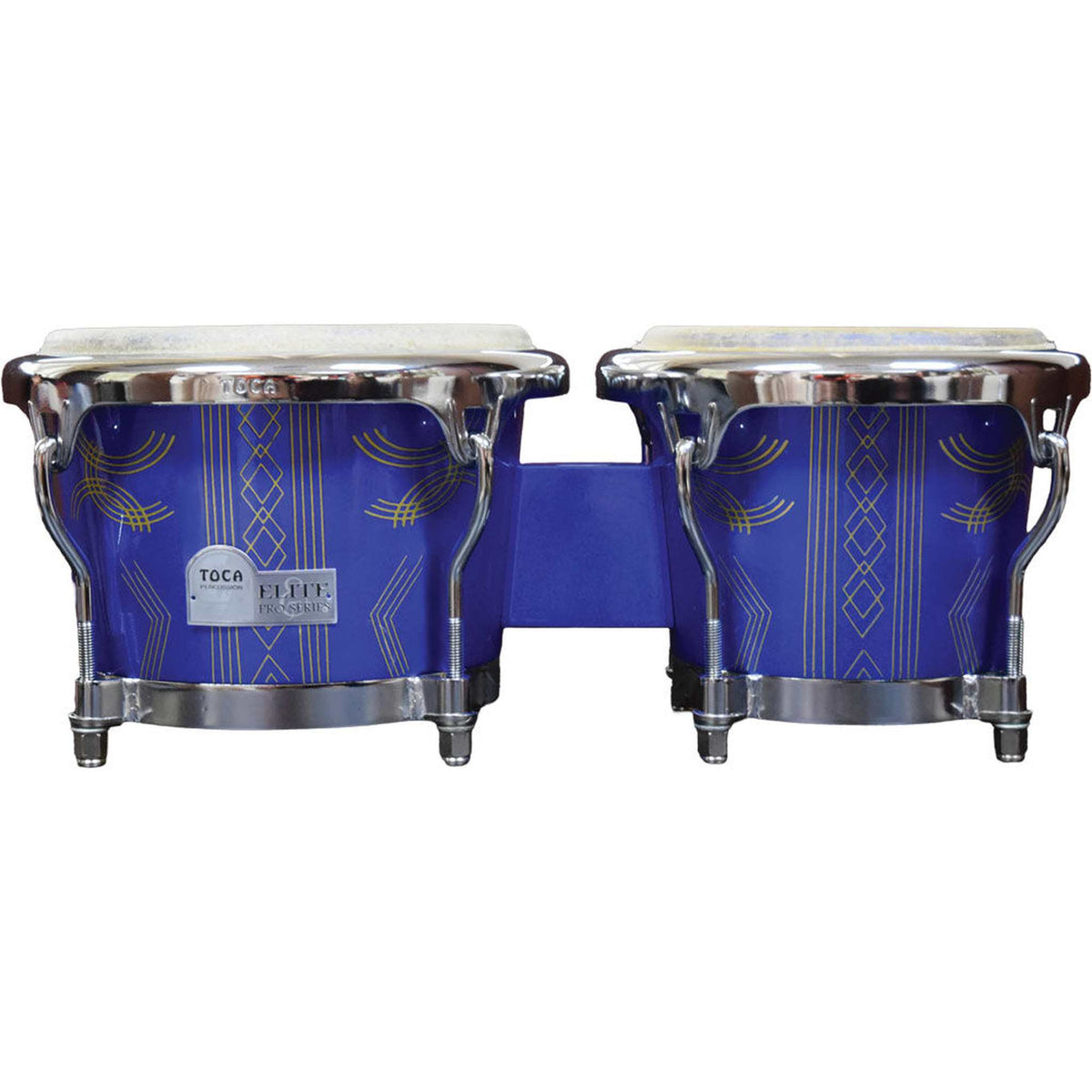 Toca Elite Pro Series 7 & 8-1/2" Wooden Bongos - Impala Blue
