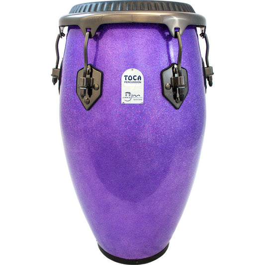Toca Signature Series Jimmie Morales 11-3/4" Fiberglass Conga - Purple Sparkle